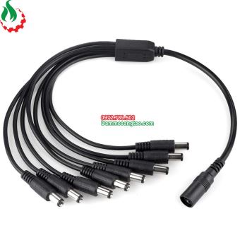 Dây nguồn DC cái ra nhiều Jack nguồn đực DC (5.5mm x 2.1mm)