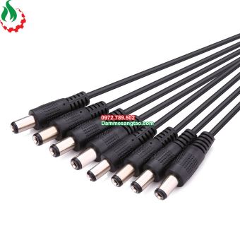 Dây nguồn DC cái ra nhiều Jack nguồn đực DC (5.5mm x 2.1mm)