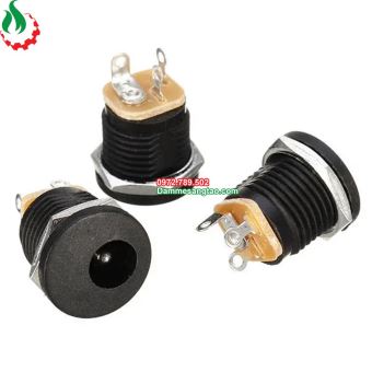 Jack DC 022 chuẩn 5.5 x 2.1mm (Có cao su chống nước)