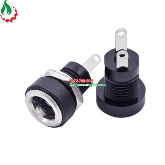 Jack DC 022B chuẩn 5.5mm x 2.1mm (Có cao su chống nước)