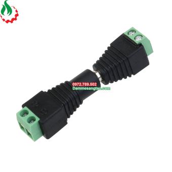 Jack DC đầu vào cổng domino 2P chuẩn 5.5mm x 2.1mm