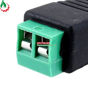 Jack DC đầu vào cổng domino 2P chuẩn 5.5mm x 2.1mm