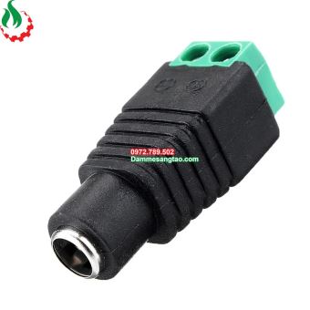 Jack DC đầu vào cổng domino 2P chuẩn 5.5mm x 2.1mm