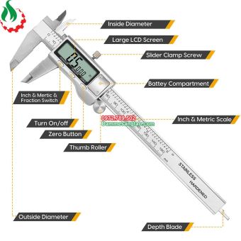Thước kẹp điện tử thép không gỉ 150mm Syntek