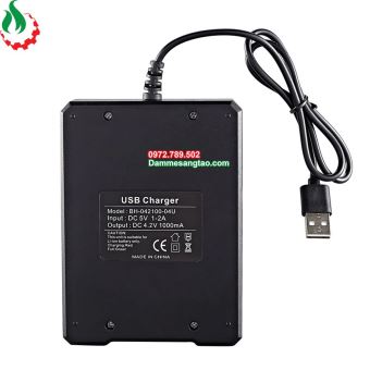 Sạc pin li-ion 3.7V 4 cổng độc lập