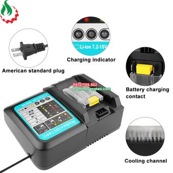 Sạc pin makita 14V 18V DC18RC 7.2V-18V nhận mạch Zin