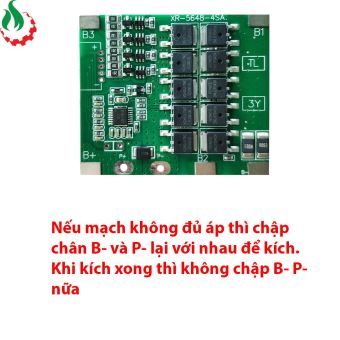 Mạch 4S 14V 30A XR bảo vệ pin Li-ion 3.7V