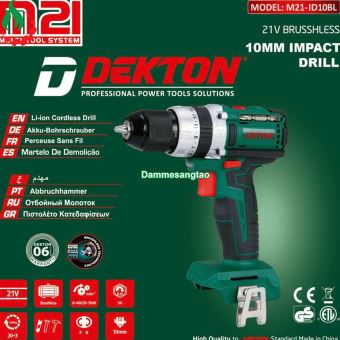Máy khoan pin 18V Dekton M21-ID10BL 50Nm
