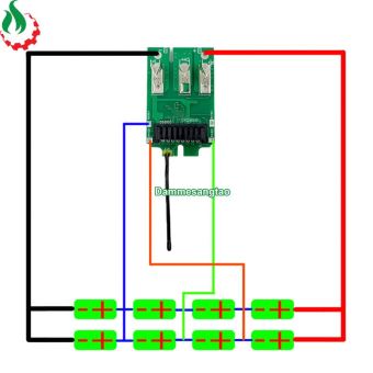Vỏ pin panasonic 14V Li-ion nhận sạc zin (8 Cell 18650)