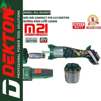 Máy mài góc pin 21V Dekton M21-AG100CP