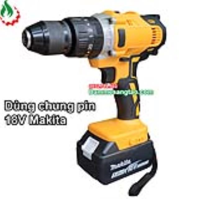 Máy khoan pin 3 chức năng 18V Lực 80Nm