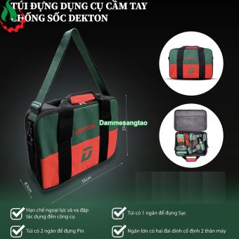 Túi đựng dụng cụ cầm tay chống sốc Dekton