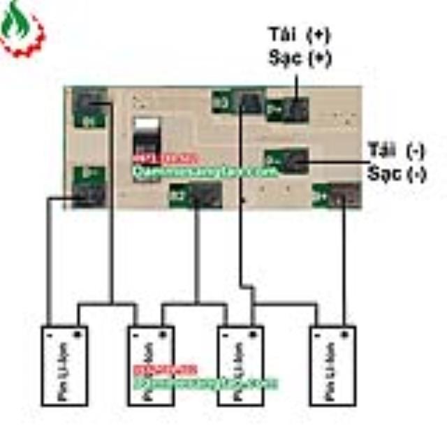 Mạch 4S 14V-8A bảo vệ pin Li-ion 3.7V ghép sạc với mạch zin