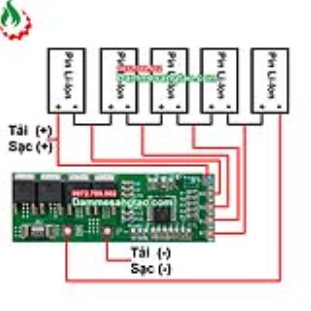 Mạch 5S 18V-10A bảo vệ pin Li-ion 3.7V dùng Ghép Với Mạch Zin
