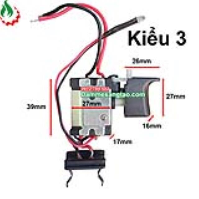 Công tắc, cò máy khoan pin Kiểu 1 2 3 4