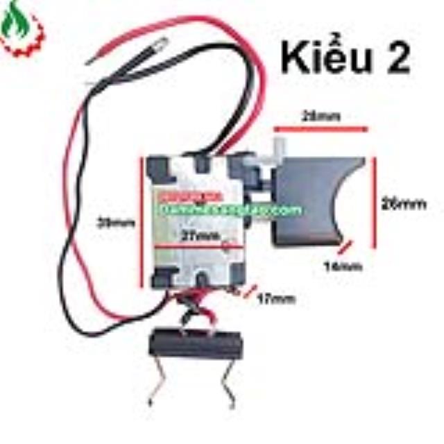 Công tắc, cò máy khoan pin Kiểu 1 2 3 4