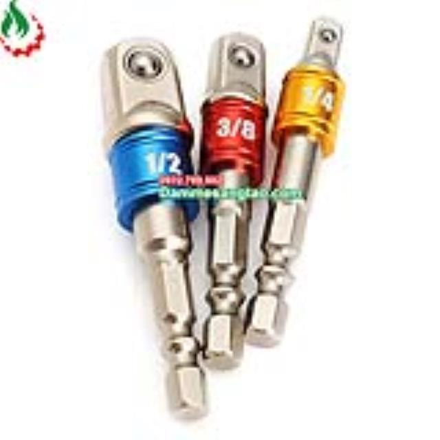 Đầu chuyển máy bắn vít 1/4 sang bulong loại có màu