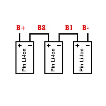 Mạch pin Makita 3S 65A 12V adapter bảo vệ pin Li-ion 3.7V