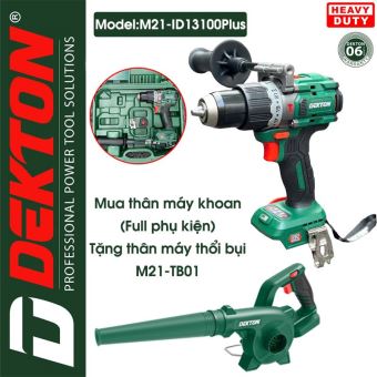 Máy khoan pin 21V Dekton M21-ID13100Plus 100Nm