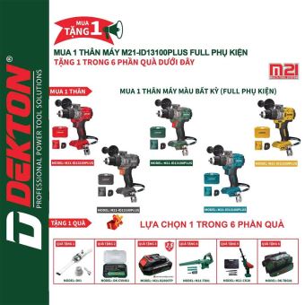 Máy khoan pin 21V Dekton M21-ID13100Plus 100Nm