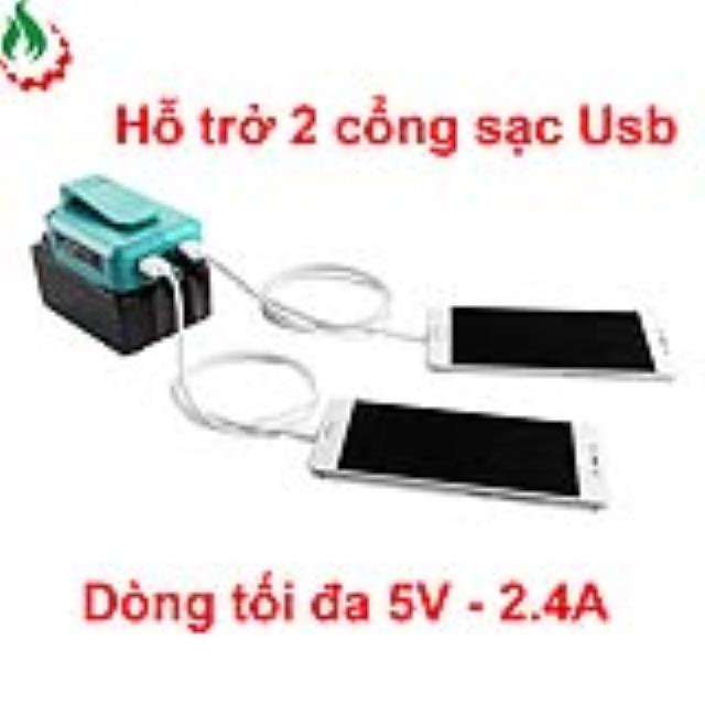 Đế chuyển pin makita 18V sang Usb 5V sạc điện thoại