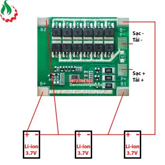 Mạch 3S 12V 40A BW bảo vệ pin Li-ion 3.7V