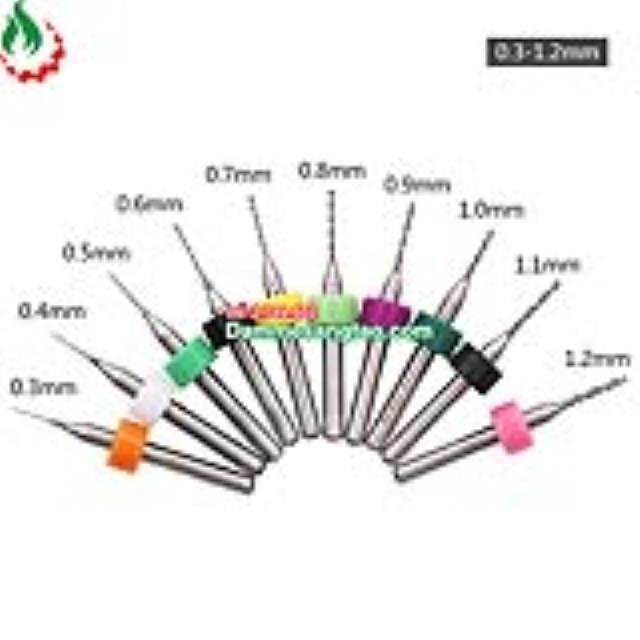 Mũi khoan CNC nhiều kích cỡ (Bộ 10 mũi)