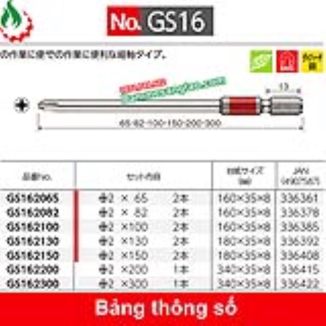 Mũi vít 4 cạnh phủ crom chuôi lục giác Vessel