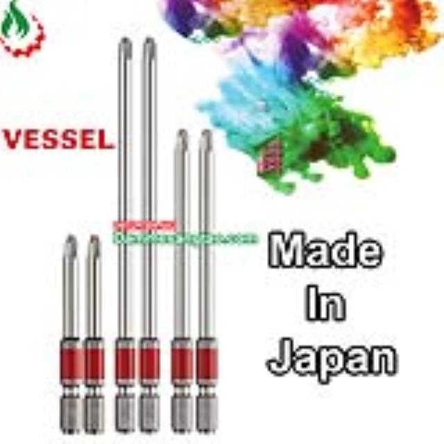 Mũi vít 4 cạnh phủ crom chuôi lục giác Vessel