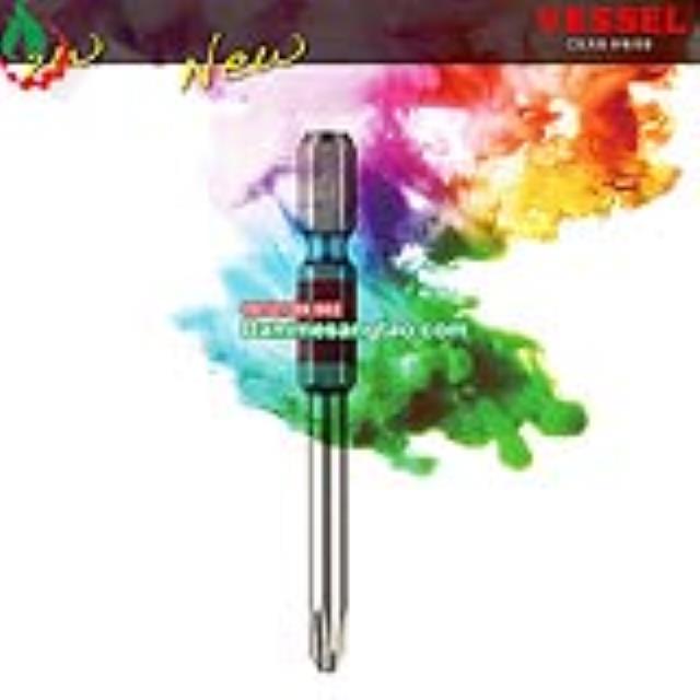 Mũi vít 4 cạnh phủ crom chuôi lục giác Vessel