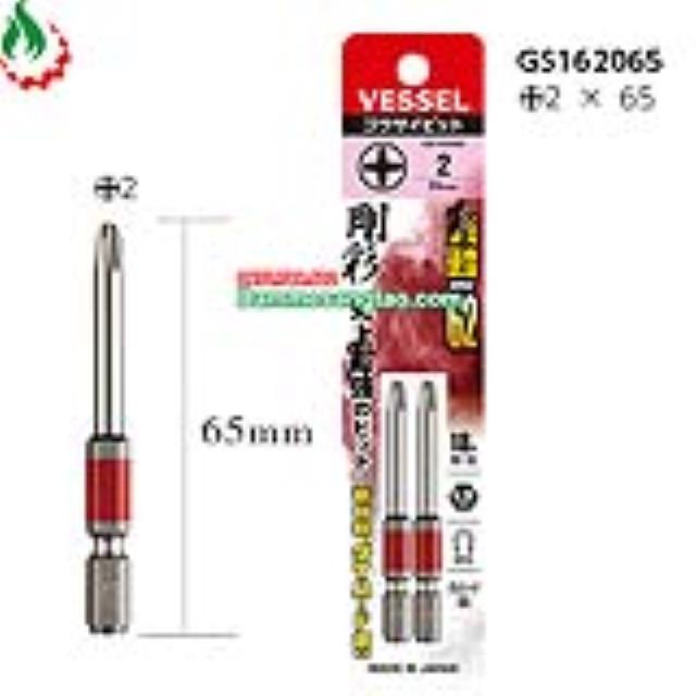 Mũi vít 4 cạnh phủ crom chuôi lục giác Vessel