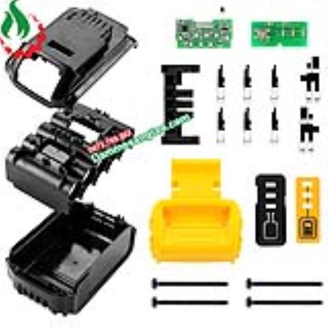 Vỏ pin Dewalt 18V Li-ion 3.7V nhận sạc zin