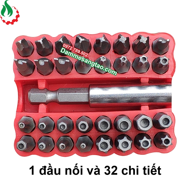 Bộ mũi vít 5 kiểu 33 chi tiết