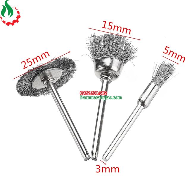 Chổi đánh rỉ sét trục 3mm