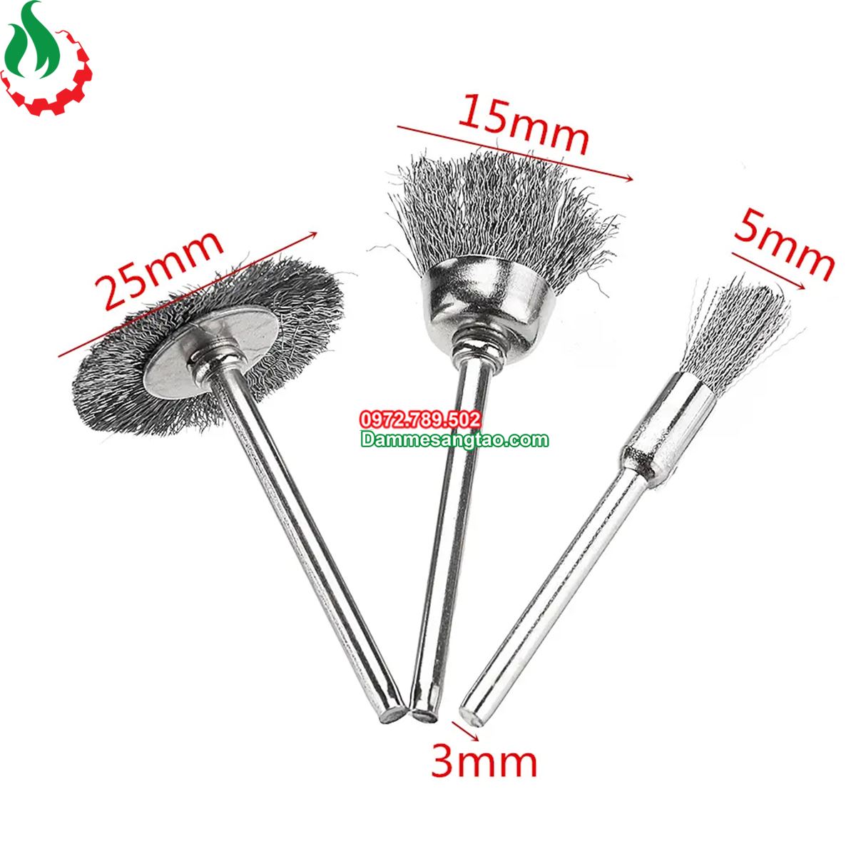 Chổi đánh rỉ sét trục 3mm
