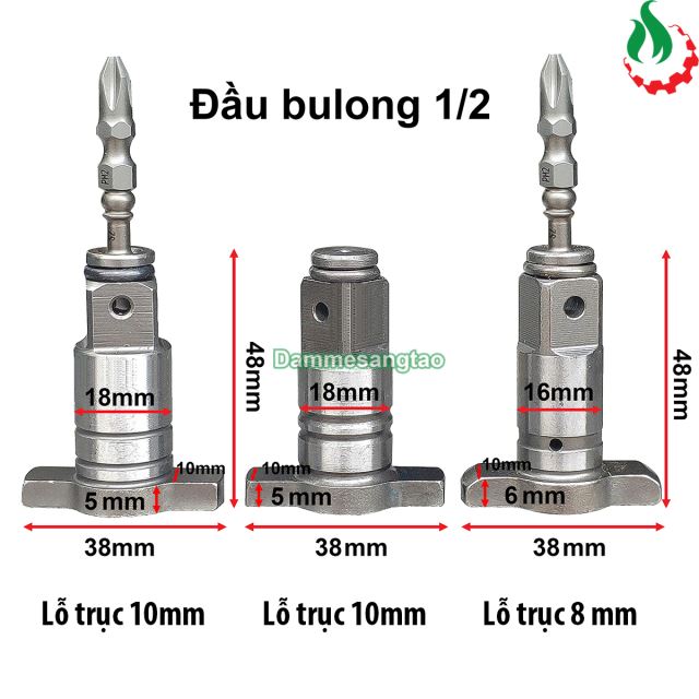 Đầu bulong chữ T thay thế máy bulong