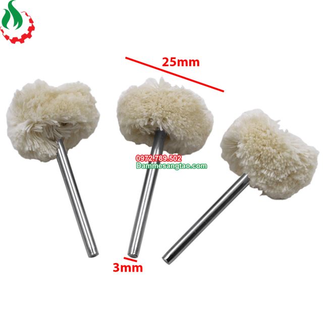 Đầu đánh bóng trang sức resin bằng len