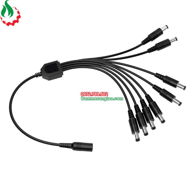 Dây nguồn DC cái ra nhiều nguồn đực DC (5.5mm x 2.1mm)