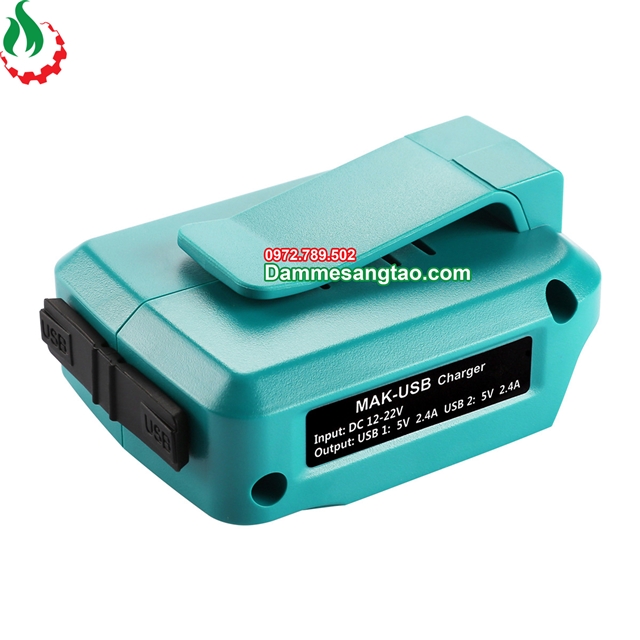 Đế chuyển pin makita 18V sang Usb 5V sạc điện thoại