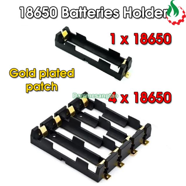 Đế pin 18650 chân SMD