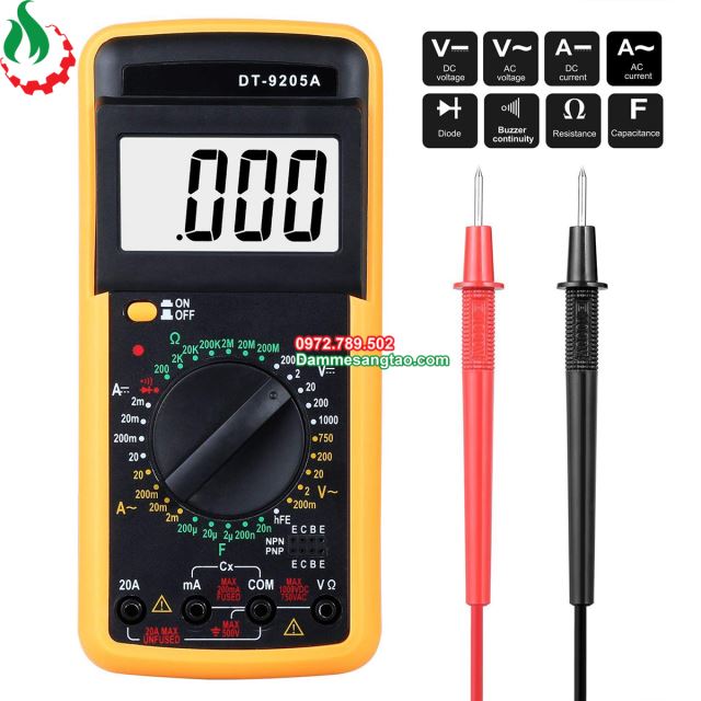 Đồng hồ đo vạn năng VOM DT9205A
