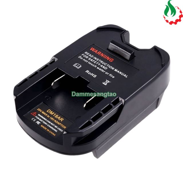 Đế chuyển pin DEWALT MILWAUKEE 18V sang máy AEG RIDGID 18V (DM18AR)