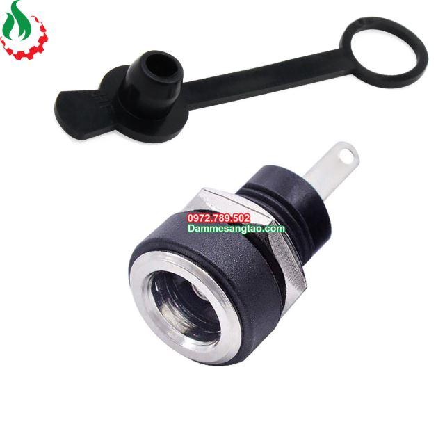 Jack DC 022B chuẩn 5.5mm x 2.1mm (Có cao su chống nước)