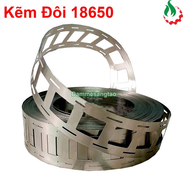 Kẽm đôi hàn cell pin 18650 mạ Niken