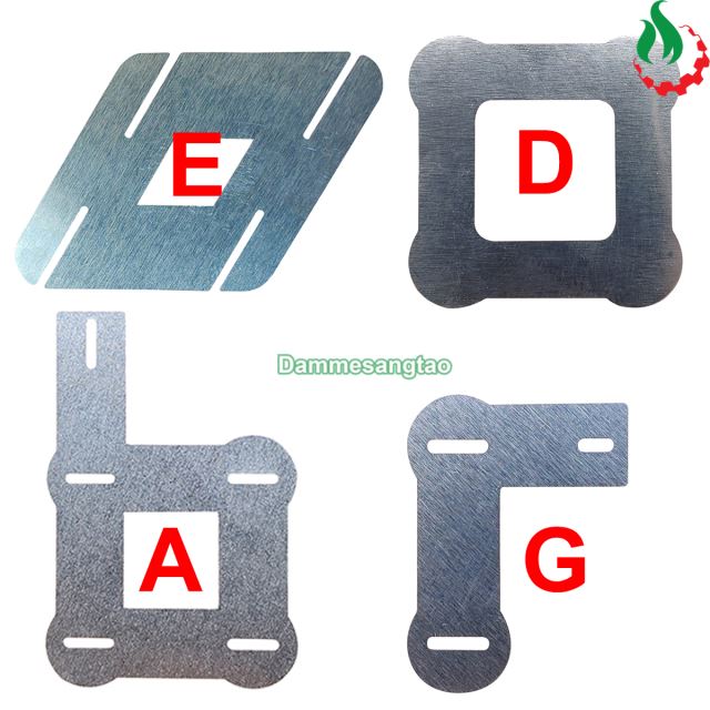 Kẽm hàn cell pin loại miếng tùy chọn (A,D,E,G)