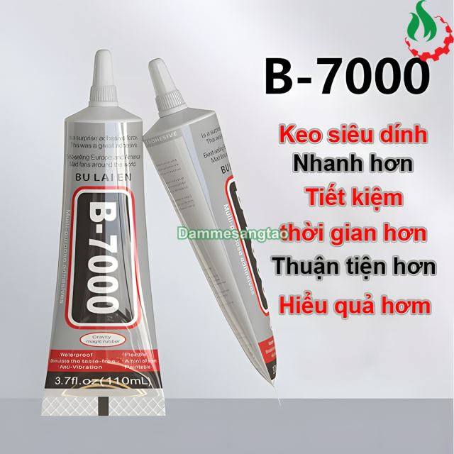 Keo dán B7000 trong suốt siêu dính dán điện thoại, trang sức, đồ thủ công