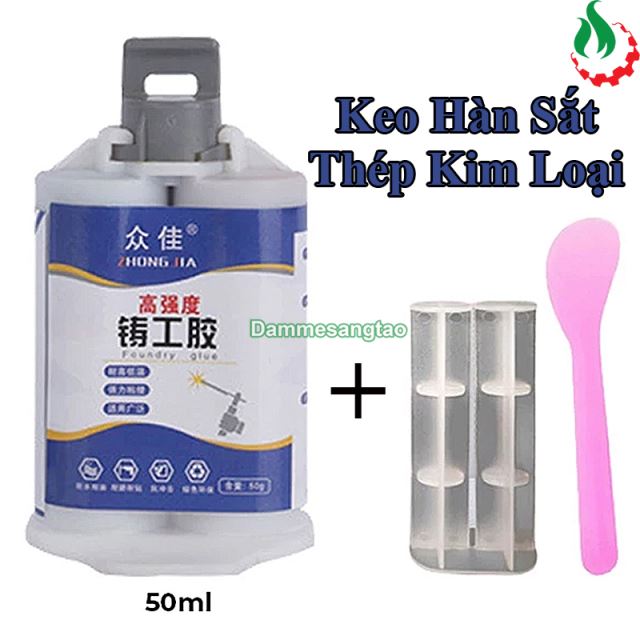 Keo dán đa năng 2 thành phần dán sắt thép kim loại chịu nhiệt độ cao