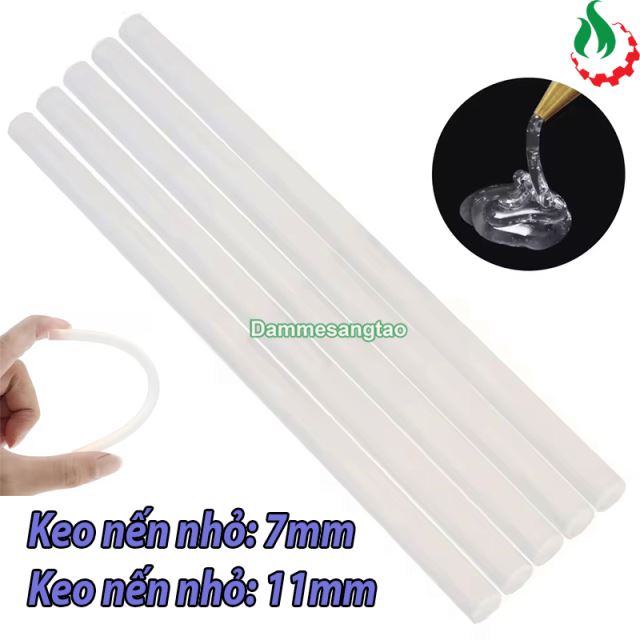Keo nến silicon 7mm 11mm chất lượng tốt dính chắc dài 27cm