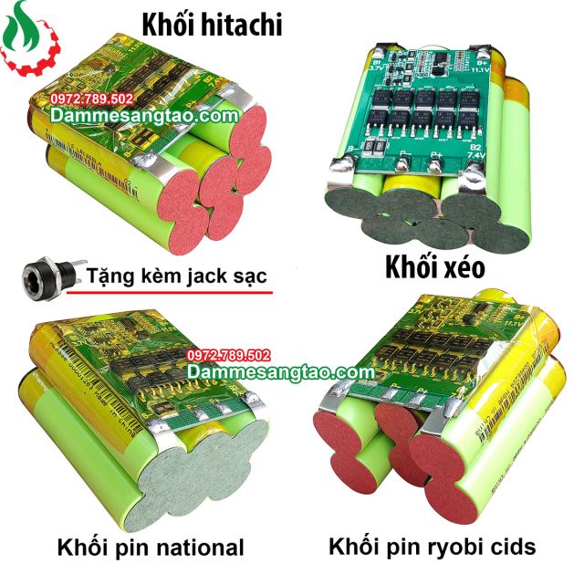 Khối pin Lishen 12V 3S2P 4000mah xả 40A