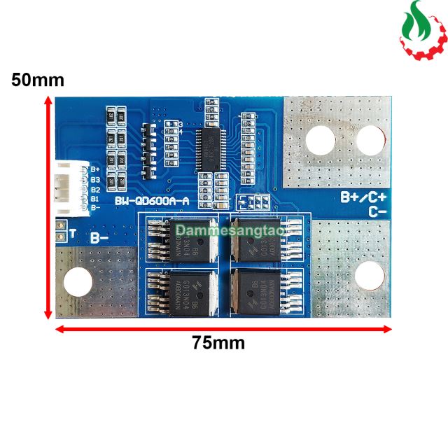 Mạch 4S 12.8V 600A BW bảo vệ pin sắt Li-Fe 3.2V